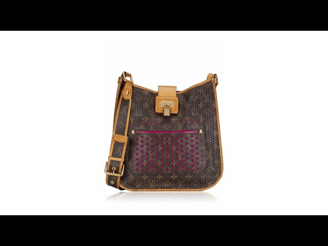 Louis Vuitton Limited Edition Monogram Perforated Musette Fuchsia 