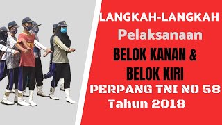 BELOK KANAN DAN KIRI - PELAKSANAAN PBB SESUAI PERPANG TNI NO 58 TAHUN 2018