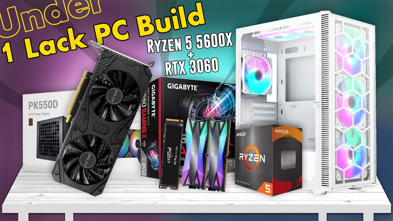 Under 1 Lack PC Build 2023 || 1 lack pc build Ryzen 5 5600X and RTX ...