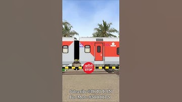 Rajdhani Express Crosses L.C. | #SHORTS | #MSTS || FHD 1080p