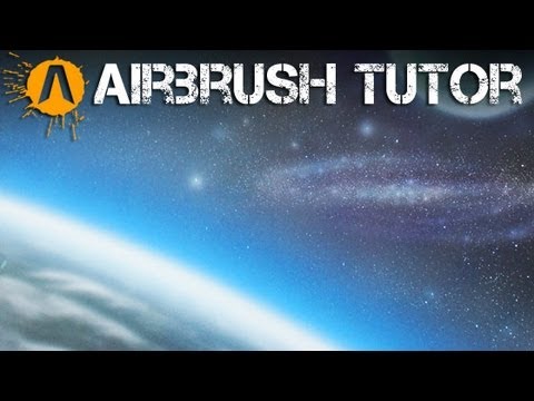 How to Airbrush  a Space  Scene YouTube