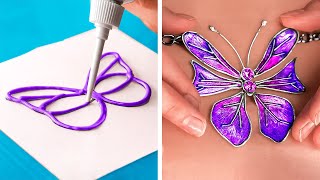 Colorful DIY Crafts And Awesome Jewelry With Glue, 3D-Pen, Polymer Clay And Epoxy Resin