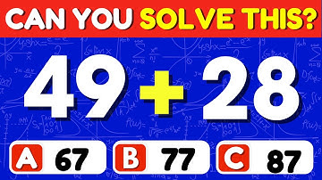 🧠 Can You Solve These Quick Math Quiz? 🧠🔥Only Geniuses Get 10/10! 🤓 | Funzy Quiz