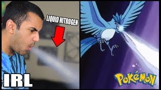 INSANE POKEMON ATTACKS IN REAL LIFE! CHALLENGE (ARTICUNO, ZAPDOS, MOLTRES) *INSANELY DANGEROUS*