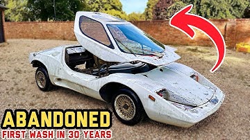 I Bought an Abandoned 80s Supercar - First Wash in 30 Years!