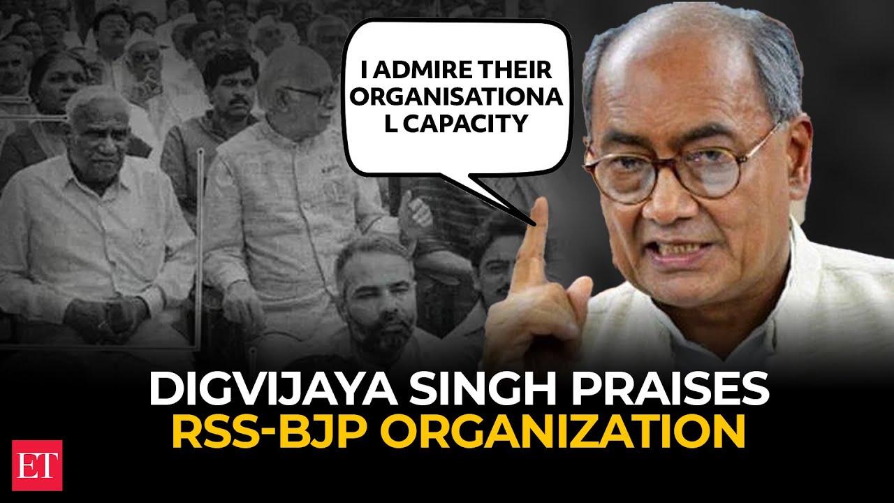 'I oppose RSS ideology, but...': Digvijaya Singh praises RSS-BJP organization, urges Congress reform