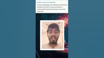 PROCESS SCHEDULING | OS PLACEMENT SERIES #computereducation #operatingsystem