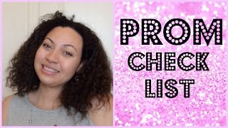 Prom checklist | 2016
