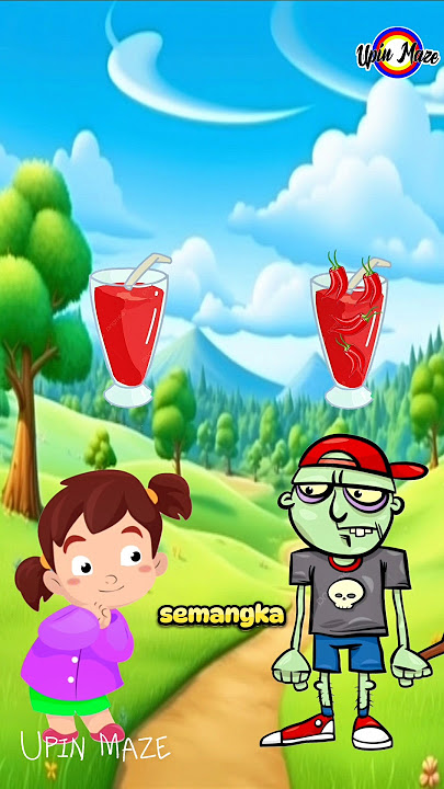 Anak zombie ikut ikutan 😹 #upinmaze #animasi #funny #cartoon