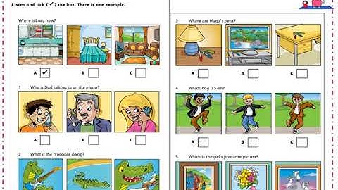 Starters Listening Sample vol 2 PART 3 VTTN có đáp án