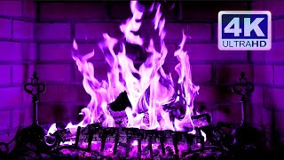 Purple Fireplace 4K Ultra Hd No Ads.