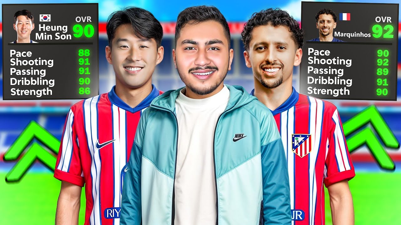 اتلتیکومادرید بازسازی کردم✅اما با نقل و انتقالات جدید(کل تیمو عوض کردم)😱🔥 + سون به اتلتیکو پیوست🇰🇷