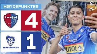 Sandefjord 4 - 1 Sarpsborg 08 - Høydepunkter