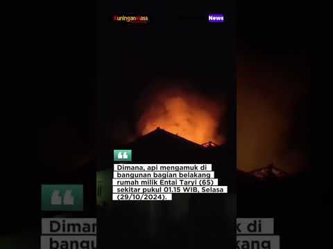 Sisa Pembakaran Kayu Bikin Rumah Warga Cihideng Diamuk Api