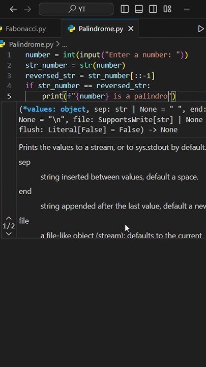 How to Check Whether a Number is a Palindrome in Python? #coding # ...