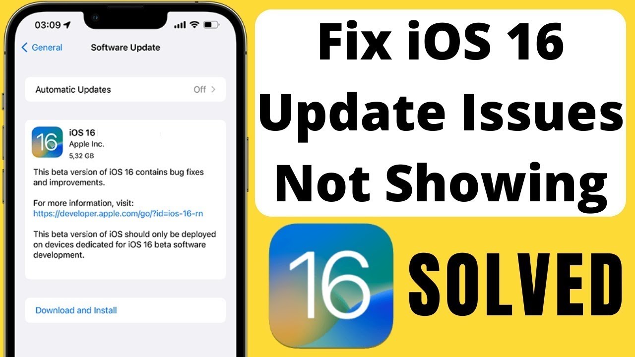IOS 16 Update Not Showing On IPhone After Released IOS 16 Update Fix