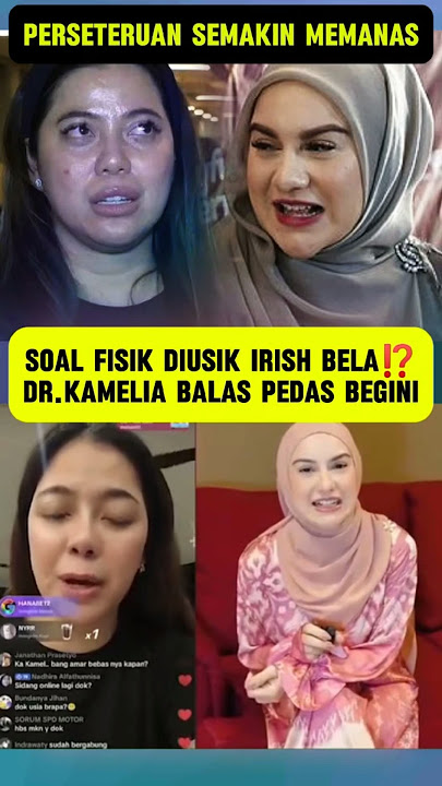 Perseteruan semakin memanas⁉️Dr Kamelia balas Pedas Irish bela begini #irishbella #amarzoni