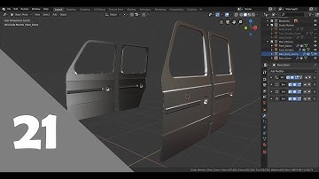 Blender 2.8 Car Modeling Tutorial - Part 21 (Doors Solidification)