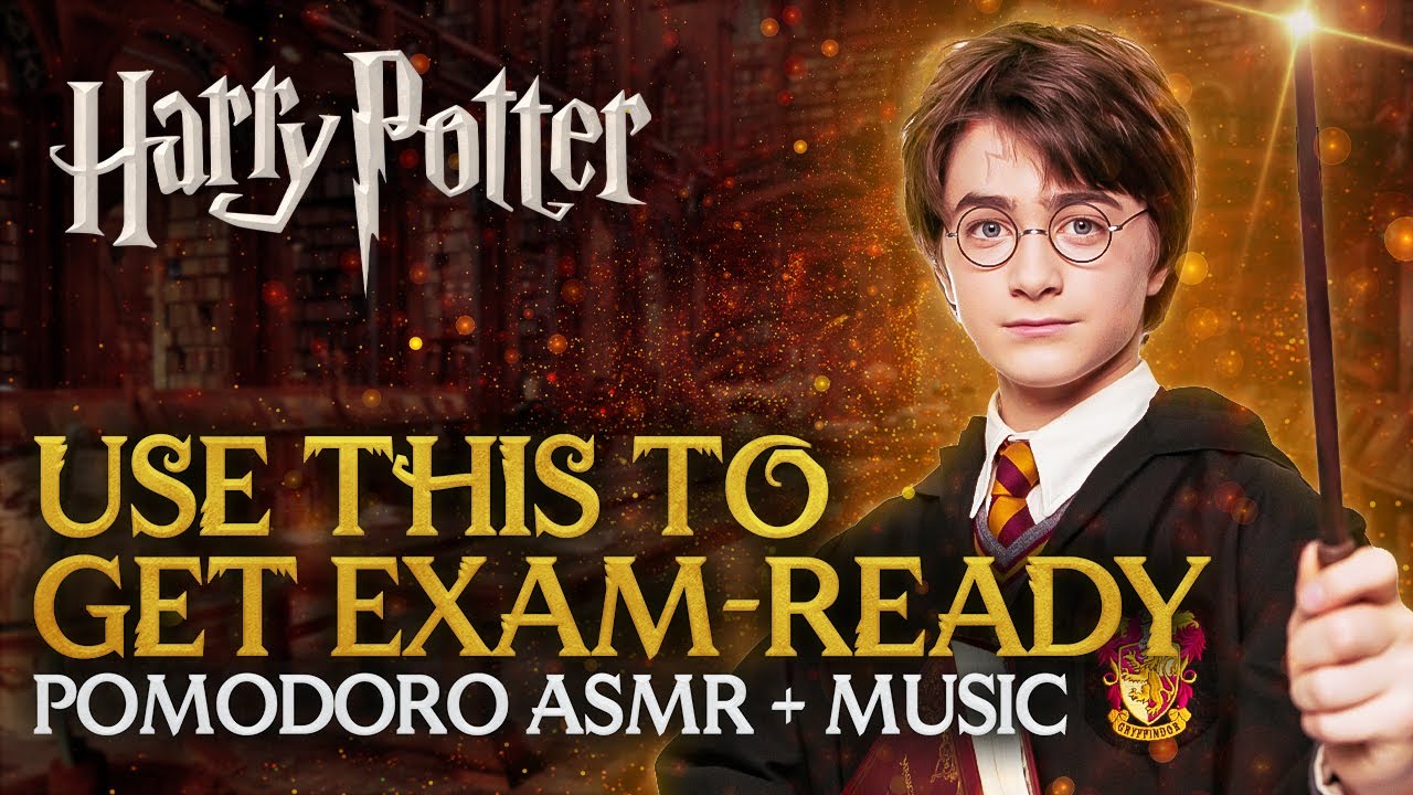2h Relaxed EXAMS STUDY SESSION 😮‍💨📚 Harry Potter Pomodoro Timer ...