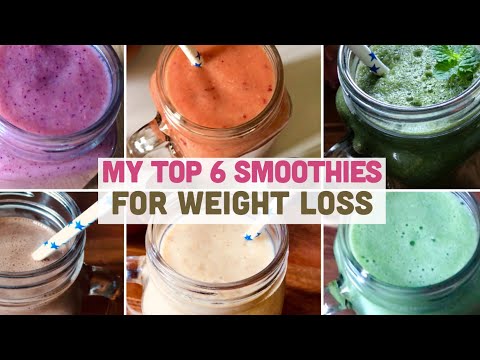 my-top-6-smoothie-recipes-|-easy-&-quick-breakfast-smoothie-weight-loss