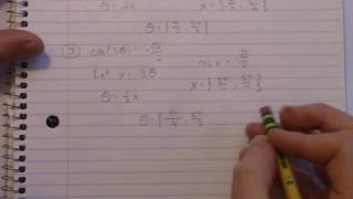 Solving Trig Equations Part 2