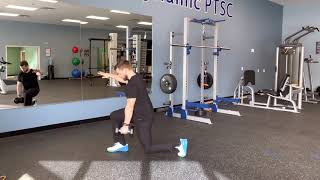 SA DB Contralateral Split Squat