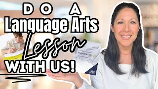 Do a Grade 4 Homeschool Lesson with Us! || First Language Lessons & Writing with Ease