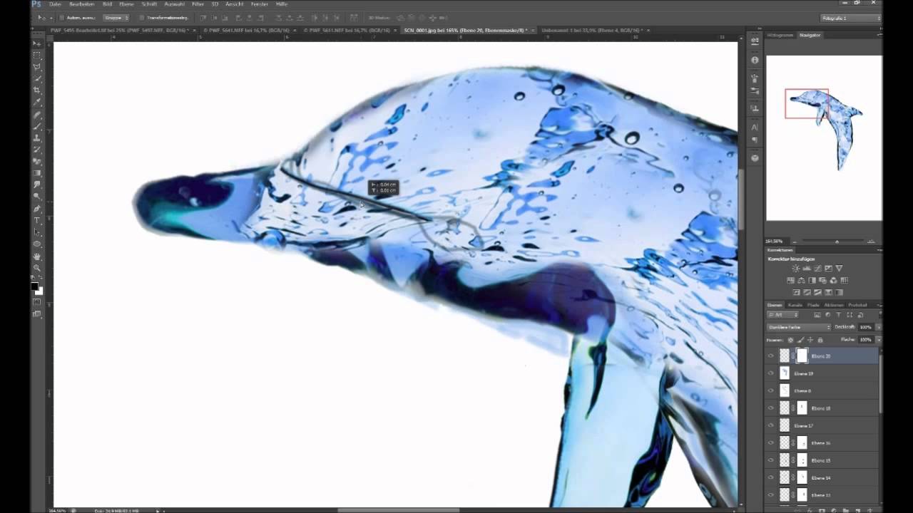 Liquid Dolphin speed retouching YouTube