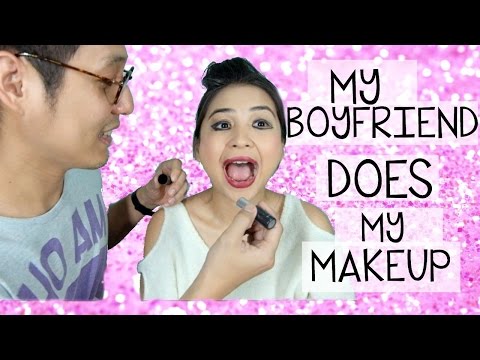 BOYFRIEND DOES MY MAKEUP!  Alia Karim  Doovi