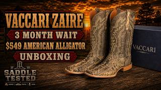 Vaccari Zaire Unboxing - I Waited 3 Months for $549 American Alligator Cowboy Boots-Was It Worth It