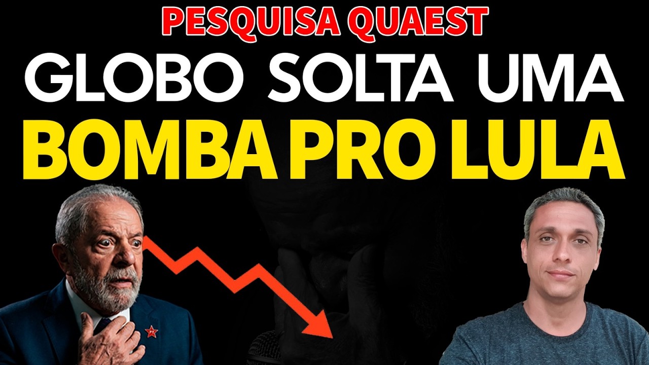 Pesquisa da GLOBO é uma BOMBA para LULA - Vai ser Flávio no primeiro turno