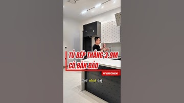 Tủ bếp nhựa cánh acrylic dài 3.9m tại Yên Viên | Bếp Tùng Lâm 0904734656 #thicongtubep