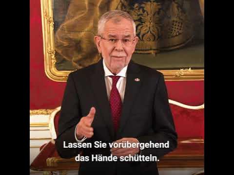 Coronavirus-Krise: Rede von Bundespräsident Alexander van der Bellen ...