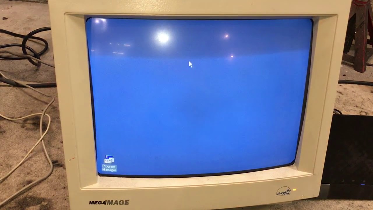 Vintage 386 computer shenanigans - YouTube