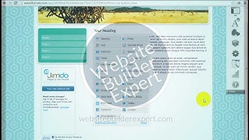 How to Insert a Title and Text Elements into Jimdo (by www.WebsiteBuilderExpert.com)