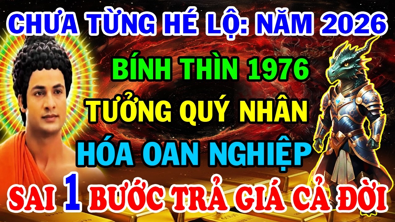 Chấn Động 2026: Bính Thìn 1976 Ngỡ Quý Nhân Hóa Oan Nghiệp Sai Một Bước Trả Giá Cả Đời