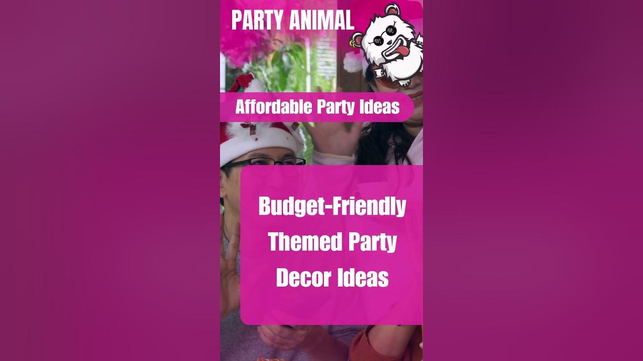 Affordable Party Ideas | BUDGET-FRIENDLY THEME #shorts #budgetfriendly