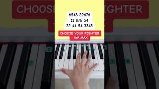 Choose Your Fighter - Ava Max (Barbie Movie OST) (Piano Tutorial) #chooseyourfighter #barbiemovie