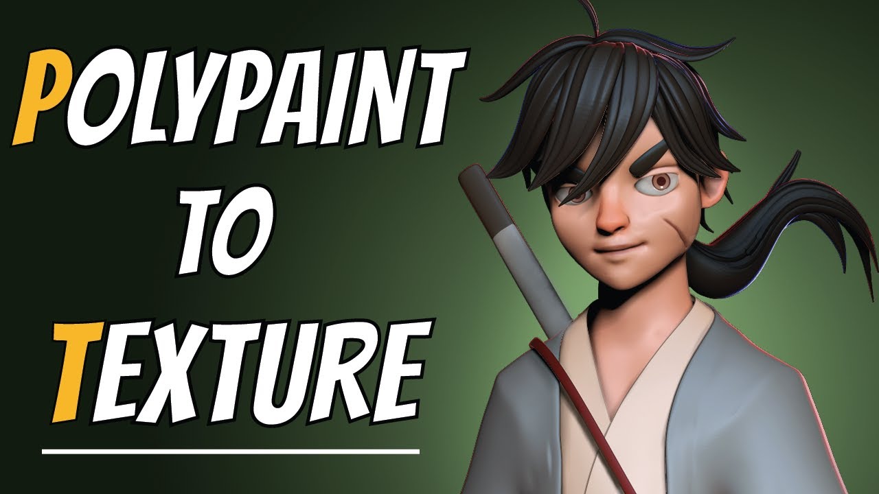 polypaint to texture zbrush