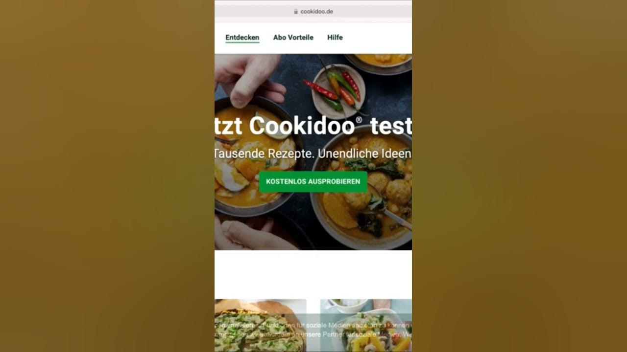 Thermomix Registrierung und Anmeldung bei Cookidoo YouTube