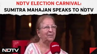 NDTV Election Carnival | Former Speaker Sumitra Mahajan Speaks On Politics, Parliament And More