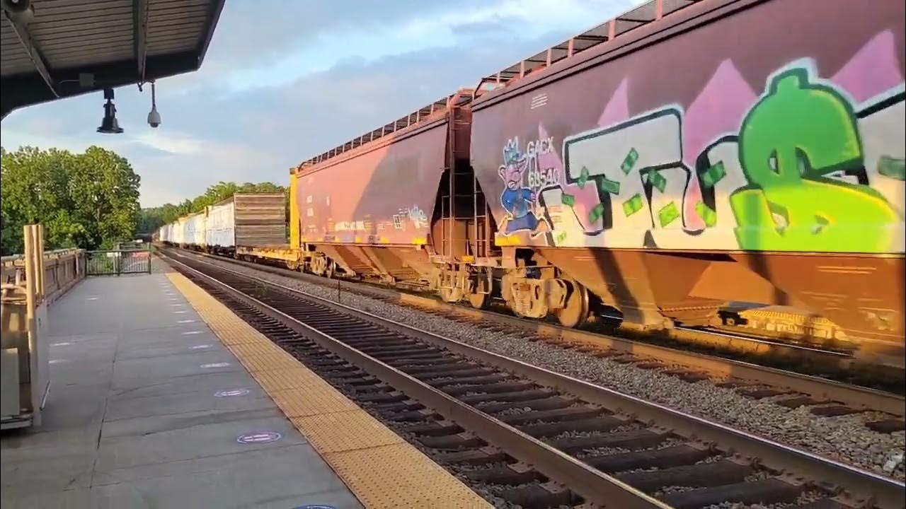 CSX mixed freight and TRASH through Fredericksburg VA. 06/25/2021 YouTube
