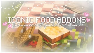 The 5 Most ICONIC Food Addons For Minecraft PE/BE! (1.19) 🍪🍥 screenshot 1