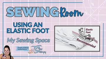 Using an elastic foot on your sewing machine/serger to attach elastic 👙 #pdfpattern #diysewing #diy