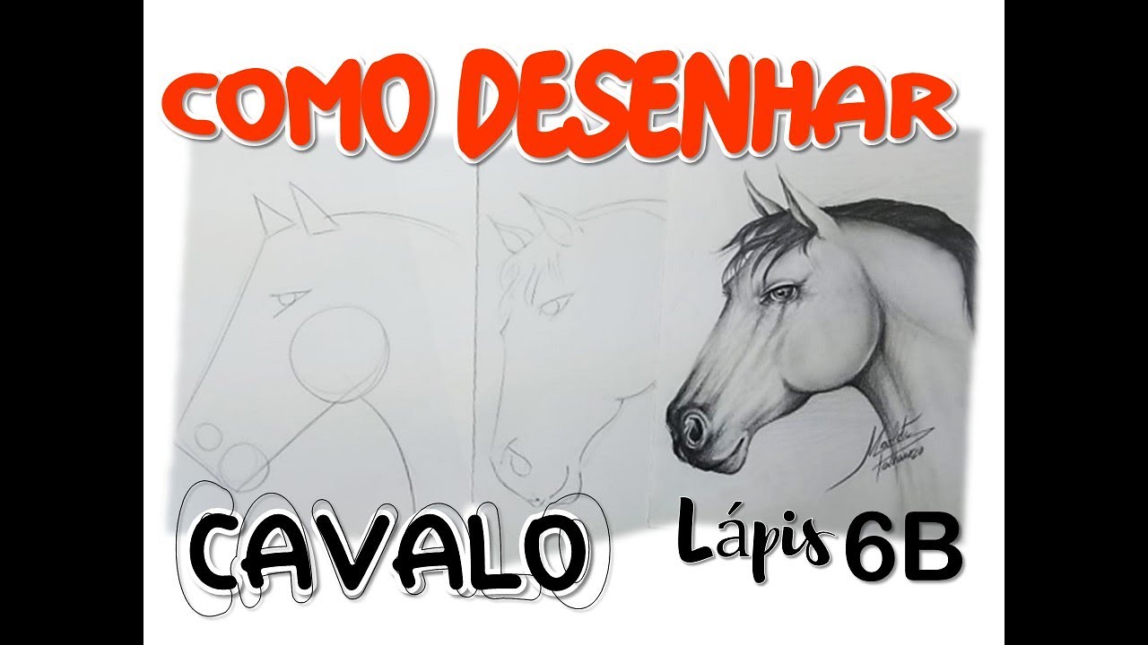 TUTORIAL: Como desenhar um CAVALO! How to draw a horse! 