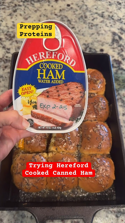 Canned HAM Food Storage Emergency Preps Prepper Pantry Trying Hereford Ham #prepping #recipe