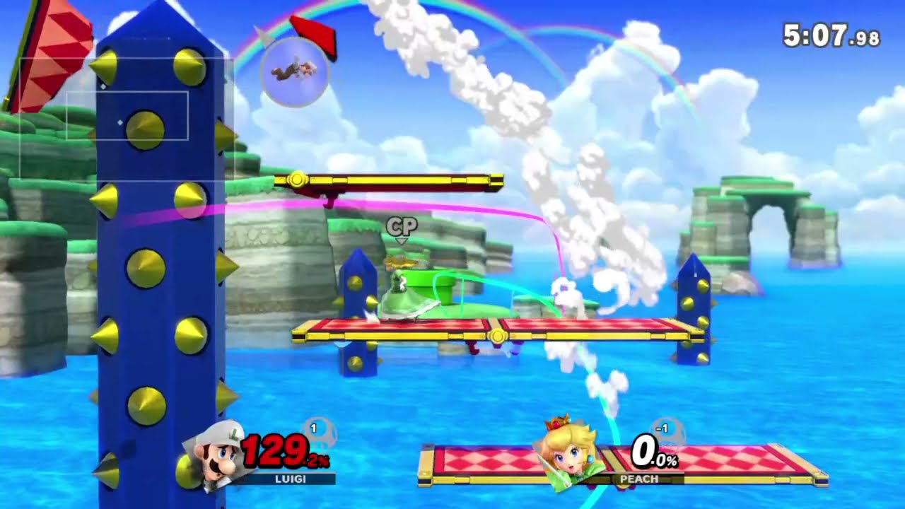 スーパーベルの丘 (スーパーマリオ 3Dワールド)】ルイージ VS
