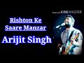 Rishton ke saare manzar with lyrics | Sad Song | Arijit Singh Song | whatsapp status