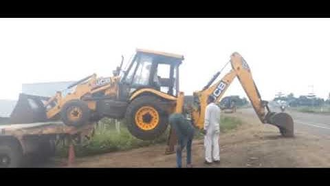 जेसीबी मशीन ट्रेलर पर  लोडिंग करना सीखें । Learn to do loading on JCB machine trailer easily,
