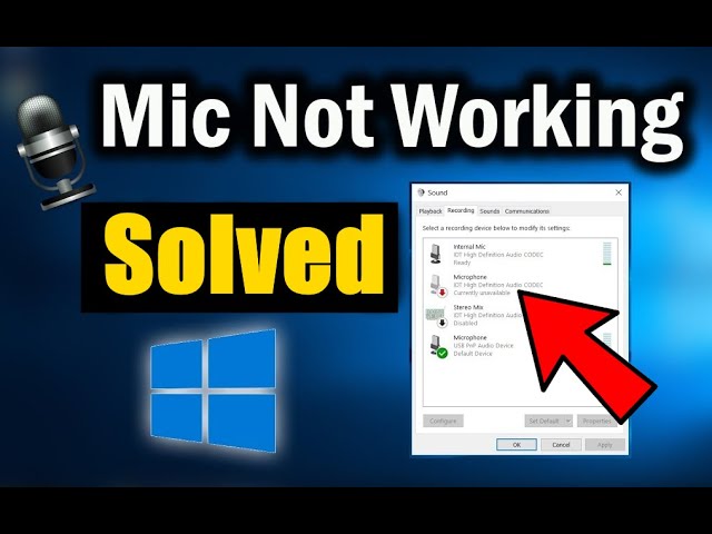 Microphone Not Working Windows 10 YouTube